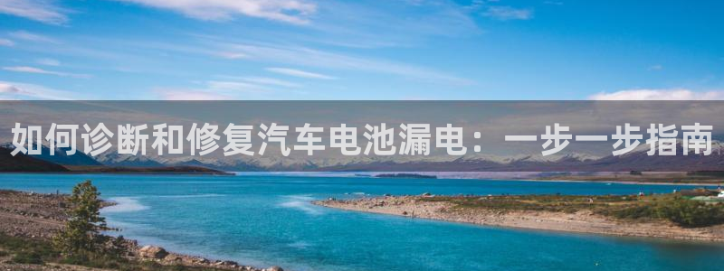 优发娱乐官网app下载：如何诊断和修复汽车电池漏电：一步一步指南