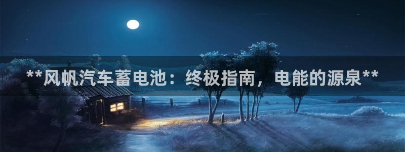 优发国际平台app下载：**风帆汽车蓄电池：终极指南，电能的源泉**