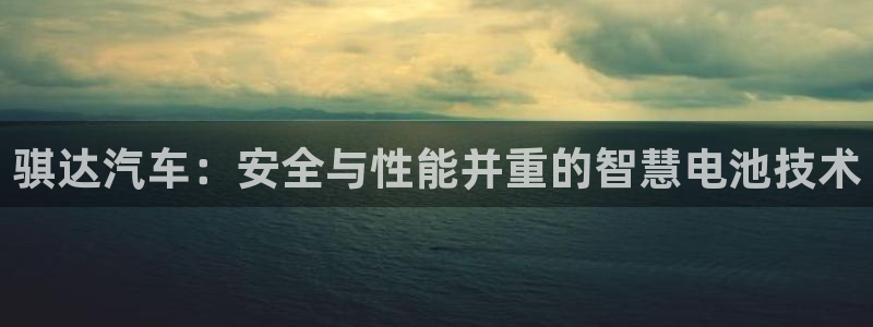 优发国际官网手机版入口：骐达汽车：安全与性能并重的智慧电池技术