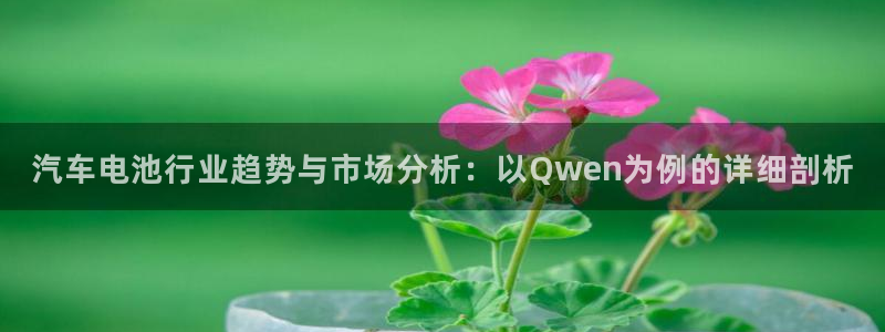 优发国际app：汽车电池行业趋势与市场分析：以Qwen为例的详细剖析