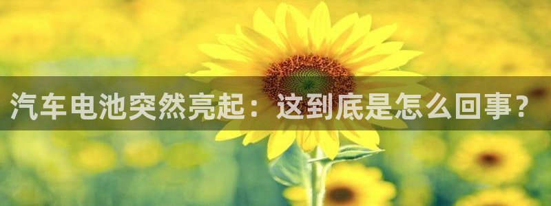 优发娱乐官网app下载：汽车电池突然亮起：这到底是怎么回事？