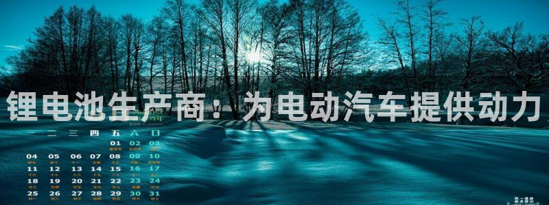 优发国际手机版网站下载：锂电池生产商：为电动汽车提供动力